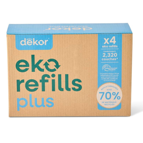 Amazon.com: Diaper Dekor Plus Diaper Pail Refills | 4 Count Unscented | Exclusive End-of-Liner Marking | Thick, Quick & Easy to Replace | Most Economical Refill System | for Original and Eko Style Pails : Baby