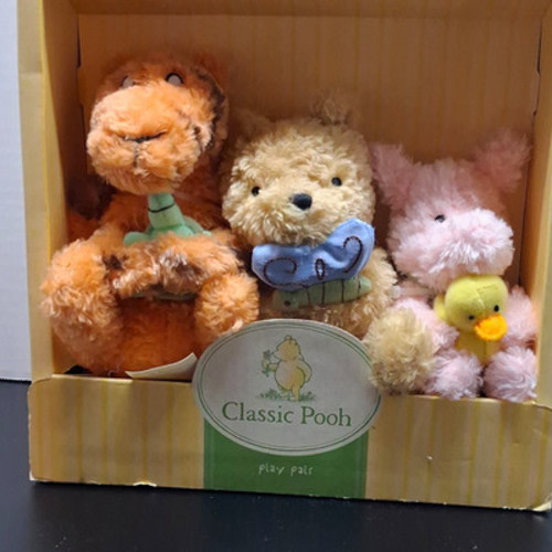 Disney Baby Classic Pooh Play Pals Plush Set Winnie the Pooh Tigger Piglet