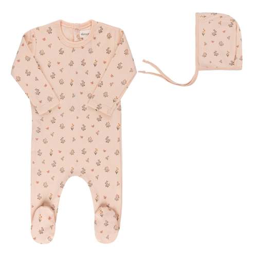 Garden Floral Print Collection - Footie + Bonnet – Ely's & Co.