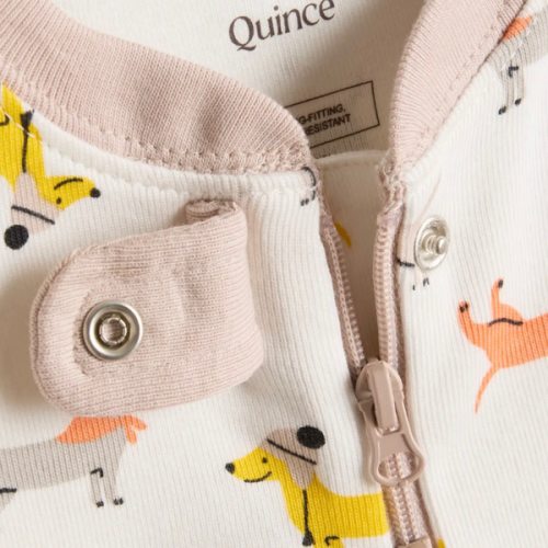 100% Organic Cotton One Piece Pajama - Baby in Puppies