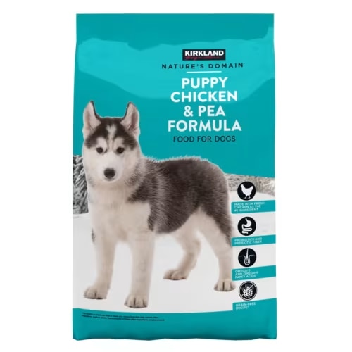 Kirkland Signature Nature's Domain Puppy Formula Chicken & Pea Dog Food 20 lb. | Costco