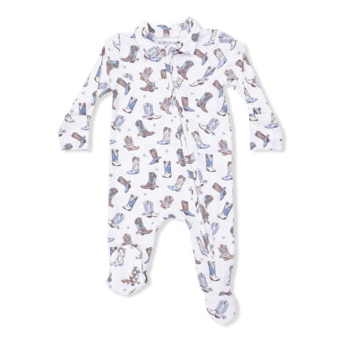 Polo 2-Way Zip Footie, Cowboy Boots