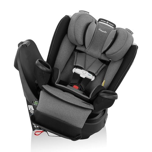 Evenflo Gold Revolve360 Extend All-in-One Rotational Car Seat with SensorSafe (Moonstone Gray)