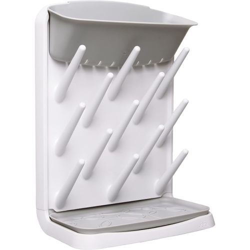 Amazon.com: Ubbi Vertical Baby Bottle Drying Rack, Space Saving Countertop Drying Rack Baby Accessory, Gray : Baby