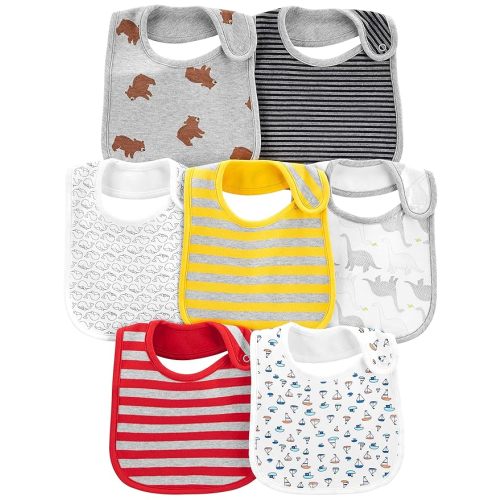 Simple Joys by Carter's Baby Boys' 7-Pack Teething Bibs