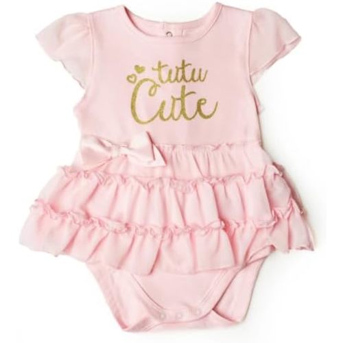 Gerber Baby Girls Bodysuit With Tutu Skirt Casual Dress