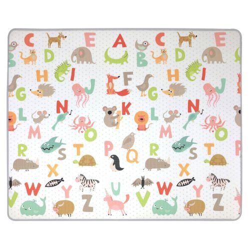 Funplay Foldable Double-Sided Play Mat for Kids, 59 x 71-in
