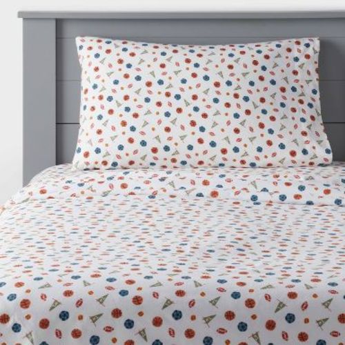 Queen Boy Sport Kids' Cotton Sheet Set - Pillowfort™