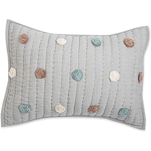 Crane Baby Decorative Quilted Pillow, Rainbow
