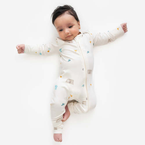 Footless Zipper Sleeper - Soccer – Belan.J