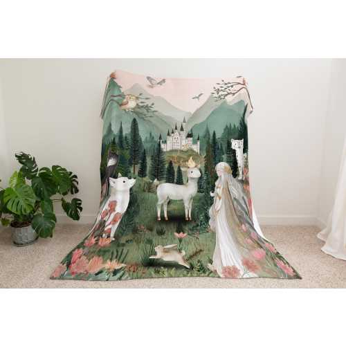 Throne of Glass Tapestry Baby Blanket | Fireheart Nursery | Bookish Nursery Decor