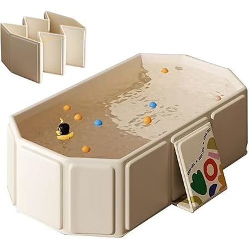 Collapsible Baby Bathtub, Portable & Foldable Bathtub for Newborns to Toddlers, Easy to Store, Lightweight for Home & Travel, SpaceSaver Baby Tubs for Kids