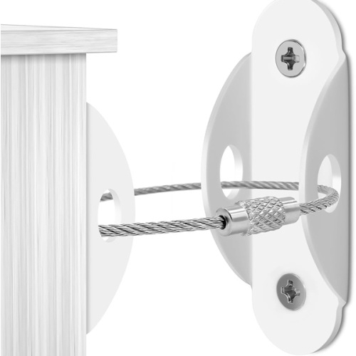 4our Kiddies 10 Pack Furniture Anchors for Baby Proofing, Anti Tip Furniture Wall Anchors, Secure 400 Pounds Cabinet, Bookcase, Dresser to Wall, Earthquake Furniture Straps for Child Safety