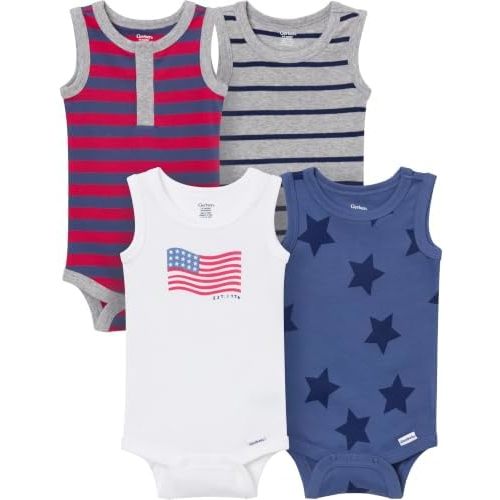 Gerber Baby Boys Multi-Pack Sleeveless Onesies Bodysuit
