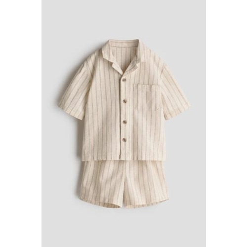 2-piece linen-blend set, 12M