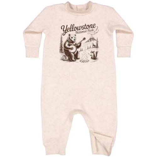 inktastic Yellowstone National Park Baby Fleece Romper