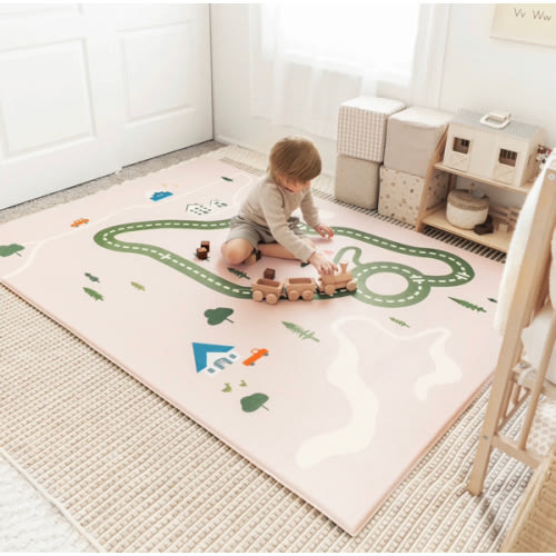 Tiny Land® Double-Sided Baby Playmat Forest Track Wonder