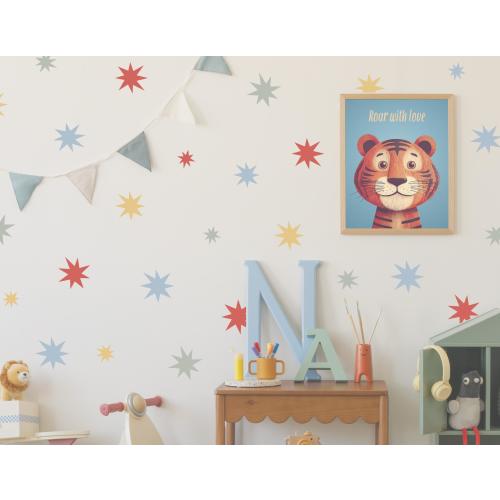 Irregular Star Wall Sticker Decals | Nursery Playroom Decor