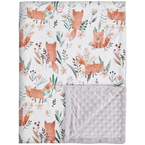 Soarwg Kids Baby Blanket Unisex Newborn, Super Soft Comfy Fox Blanket, for Toddler Baby Nursery Bed Blankets Stroller Crib Shower Gifts, 30 x 40 Inch