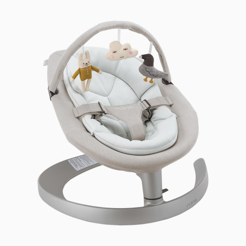 Nuna LEAF Grow Baby Seat & Rocker with Toy Bar - Driftwood