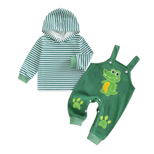 LIOMENGZI Infant Baby Boy Fall Winter Clothes Outfits Hooded Long Sweatshirt Pants Set Toddler Clothes 6 12 18 24 Months 2T
