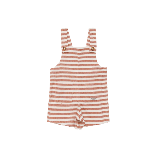 Dann Overalls | Rust - White Striped