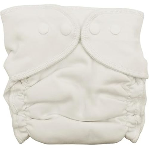 Cozy Cubs Deluxe Fitted Cloth Diaper – Premium Interlock Cotton Exterior with Absorbent Birdseye Interior, Soft Stretch Elastics, Secure Snaps, Two‑Sizes (7–30 lbs)