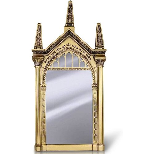 Harry Potter Replica Mirror of Erised Wall Decor | Hanging Mirror for Entryway, Living Room, Bedroom | Collectible Wizarding World Vanity Mirror | 25 x 10 Inches