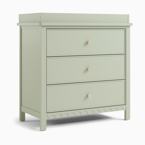 Graco Sasha 3 Drawer Chest with Changing Topper - Sage