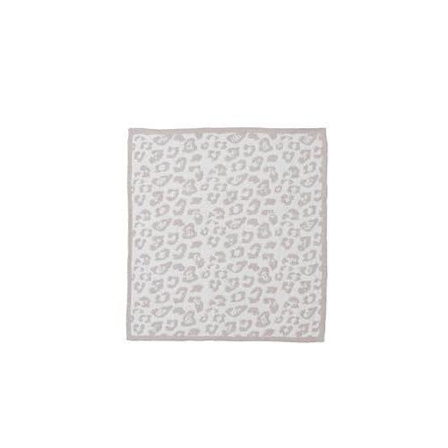 Barefoot Dreams® CozyChic® Baby Blanket, Barefoot in the Wild, Ultra Soft Plush Jacquard Microfiber Cozy Blanket, Lightweight Comfort, One Size, Stone-Cream