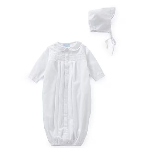 Petit Ami Unisex White Smocked Newborn Sacque and Hat Set NWT Newborn