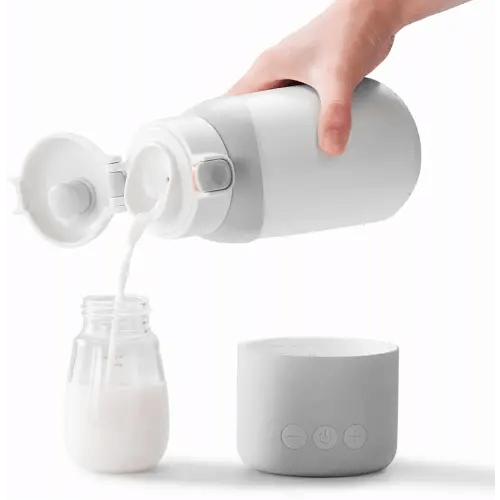Portable Milk Warmer Pro for Travel, 17.5 oz Large Capacity, 14000mAh Large Capacity Lithium Battery, Fast Heating Water and Milk, Meets One-Day Feeding Needs