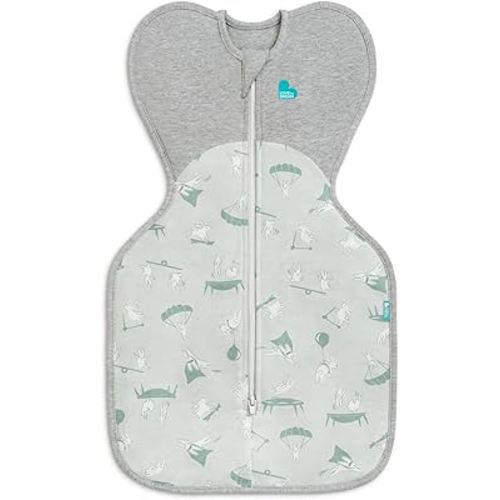 Love to Dream Swaddle UP, Baby Sleep Sack, Self-Soothing Swaddles for Newborns, Get Longer Sleep, Snug Fit Helps Calm Startle Reflex, Suitable for All Seasons, 1.5 TOG, 8-13 lbs, Dare Devil Bunny