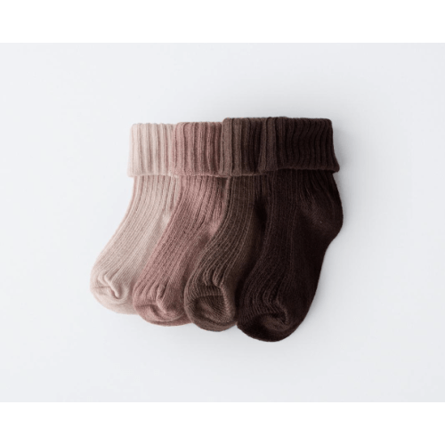 FOUR-PACK OF SOCKS IN A BOX - Brown | ZARA United States