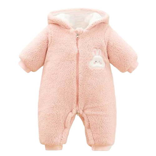 LRen Girls Down Coat Winter Warm Hooded Jacket Outerwear For Baby Toddler 0-24 Months,6-12 Months,Z13-Pink