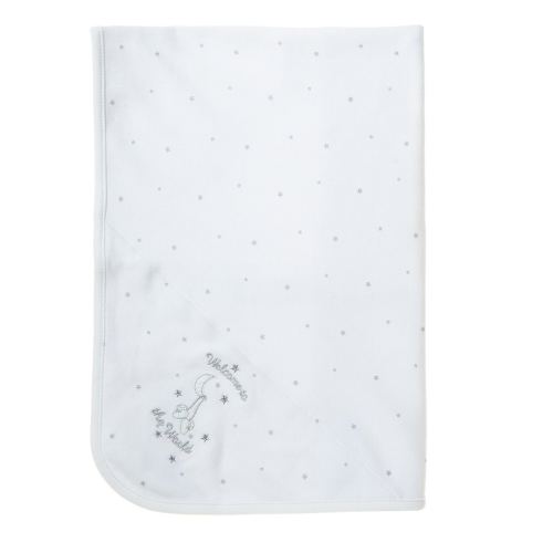 Little Me Welcome World Receiving Blanket