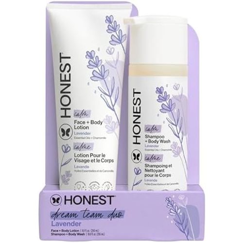 The Honest Company Shampoo Body Wash & Lotion, Lavender Calm, 18.5 fl oz