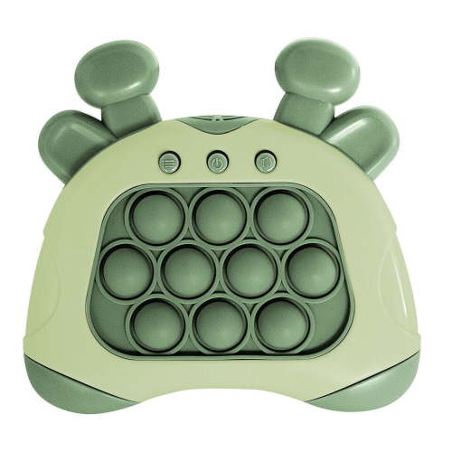 FIEWESEY Quick Push Console with Instant Sound Feedback,Handheld Fast Speed Pushing Game,Early Education Game Console,Pop it Fidget Toy Fast Push Game Decompression Toy (Green)