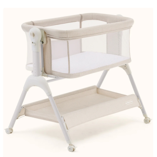 HARPPA Cuddly Sway | 3-in-1 Rocking Baby Bassinet & Bedside Sleeper with Anti-Reflux Mattress for Newborns | Attaches to Bed, Adjustable Height, Tool-Free Setup, Portable Wheels, CPSC Certified, Gentle Rocking Motion | Ideal for Infants, Safe Co-Sleeping