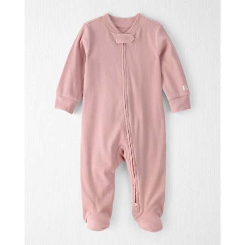 Baby Girl Organic Cotton Sleep & Play Pajama in Winter Pink - Little Planet | Carter's