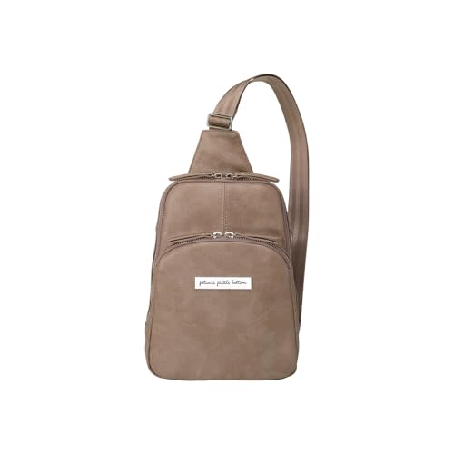 Petunia Pickle Bottom Criss-Cross Sling Bag, Crossbody for Women and Men, Adjustable Straps for a Custom-Fit, Spacious Main Pocket, Perfect for Travel & Everyday Use (Mink)