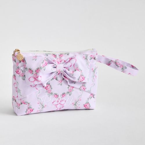 LoveShackFancy Floral Heart Accessories Pouch