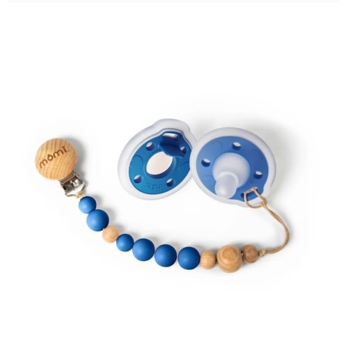 mōmi babypace® pacifier gift set in regal lapis blue