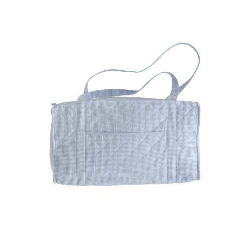 Quilted Luggage - Light Blue - Duffle