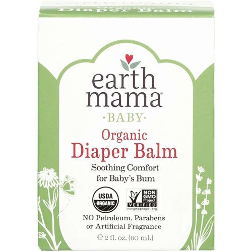Earth Mama Organic Diaper Balm Calendula Cream, 2-Fluid Ounce
