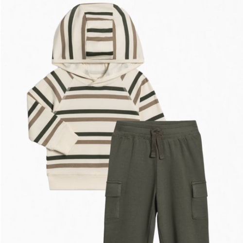 2 Piece Boys Autumn Hoodie and Pant Set