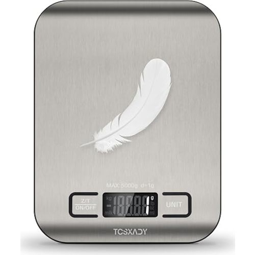 Food Scale, Digital Kitchen Scale with Grams & Ounces Units, 11lb