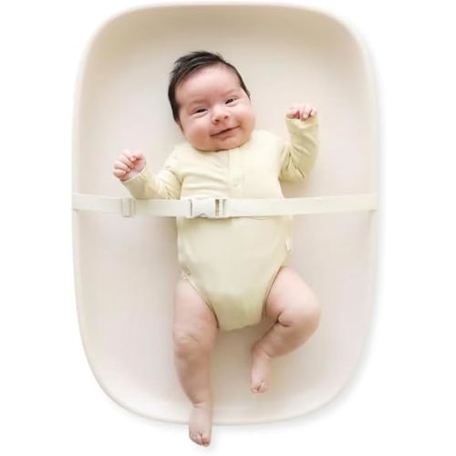 Snuggle Me® Baby Changing Pad - Premium Soft PU Foam Diaper Changing Pad for Dresser, Portable & Wipeable Non Slip Soft Contoured Diaper Change, Easy Clean & Water Repellent with Safety Strap