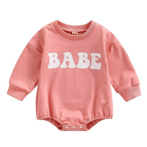 Baby Girl Long Sleeve Babe Bodysuit – The Trendy Toddlers