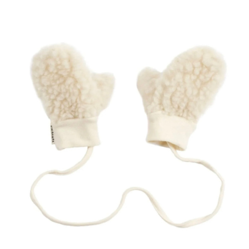 BINIBAMBA Milk Merino Wool Baby Mittens